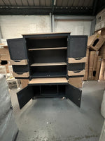 CHESTER CHARCOAL Hideaway Home Office Quality Furniture Clearance Ltd