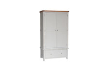 Load image into Gallery viewer, HAMPSHIRE GENTS DOUBLE WARDROBE – GREY/OAK Quality Furniture Clearance Ltd
