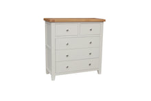 Load image into Gallery viewer, HAMPSHIRE 2 OVER 3 DRAWER CHEST – GREY/OAK Quality Furniture Clearance Ltd
