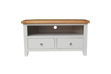 Load image into Gallery viewer, HAMPSHIRE CORNER TV UNIT – GREY/OAK Quality Furniture Clearance Ltd
