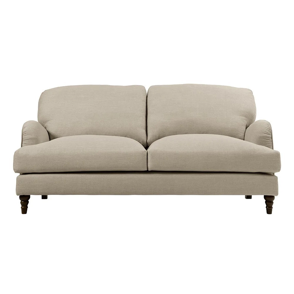 Burton - 3 Seater - Natural - House Linen Mix Quality Furniture Clearance Ltd