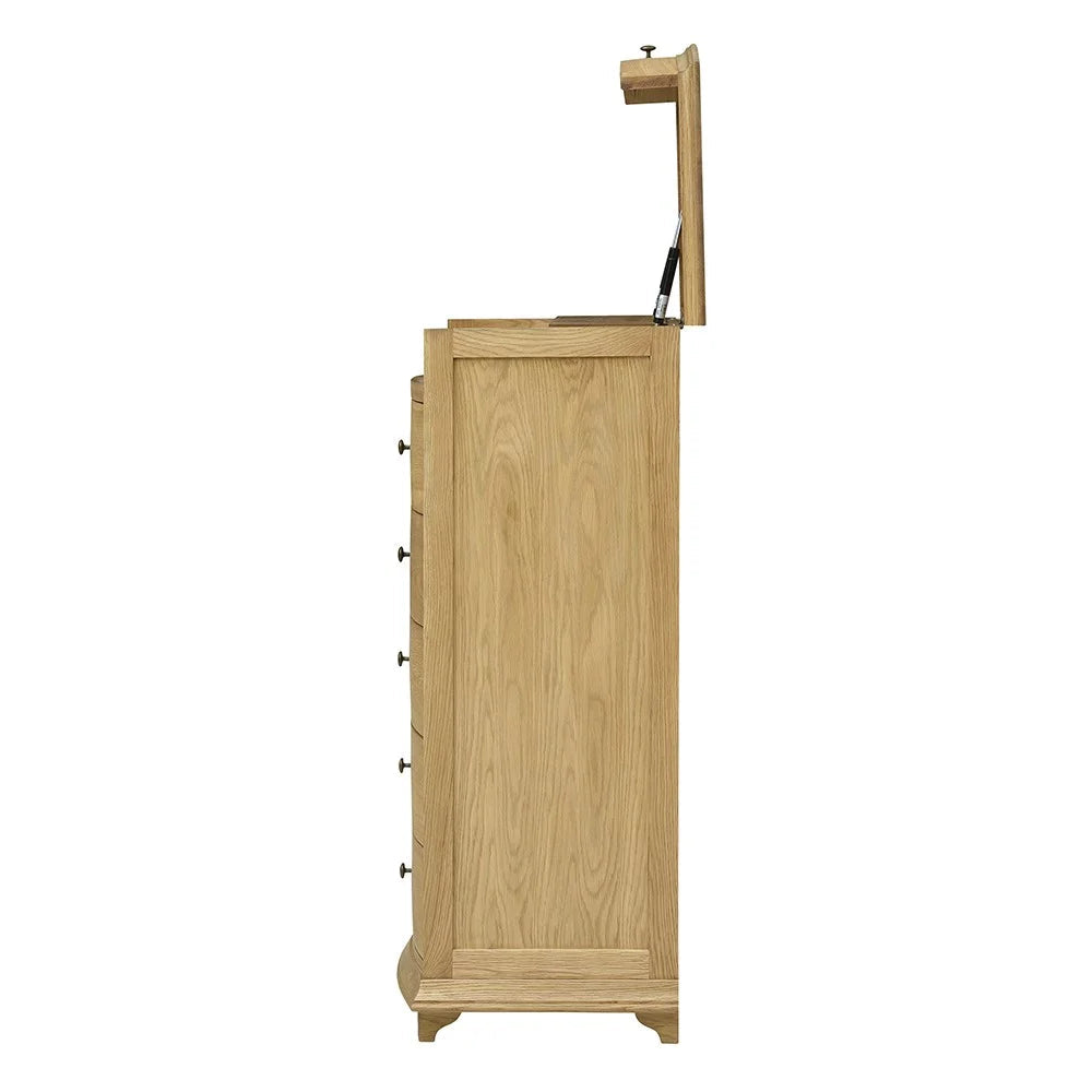 WINCHCOMBE OILED OAK
Vanity Tall Boy Quality Furniture Clearance Ltd