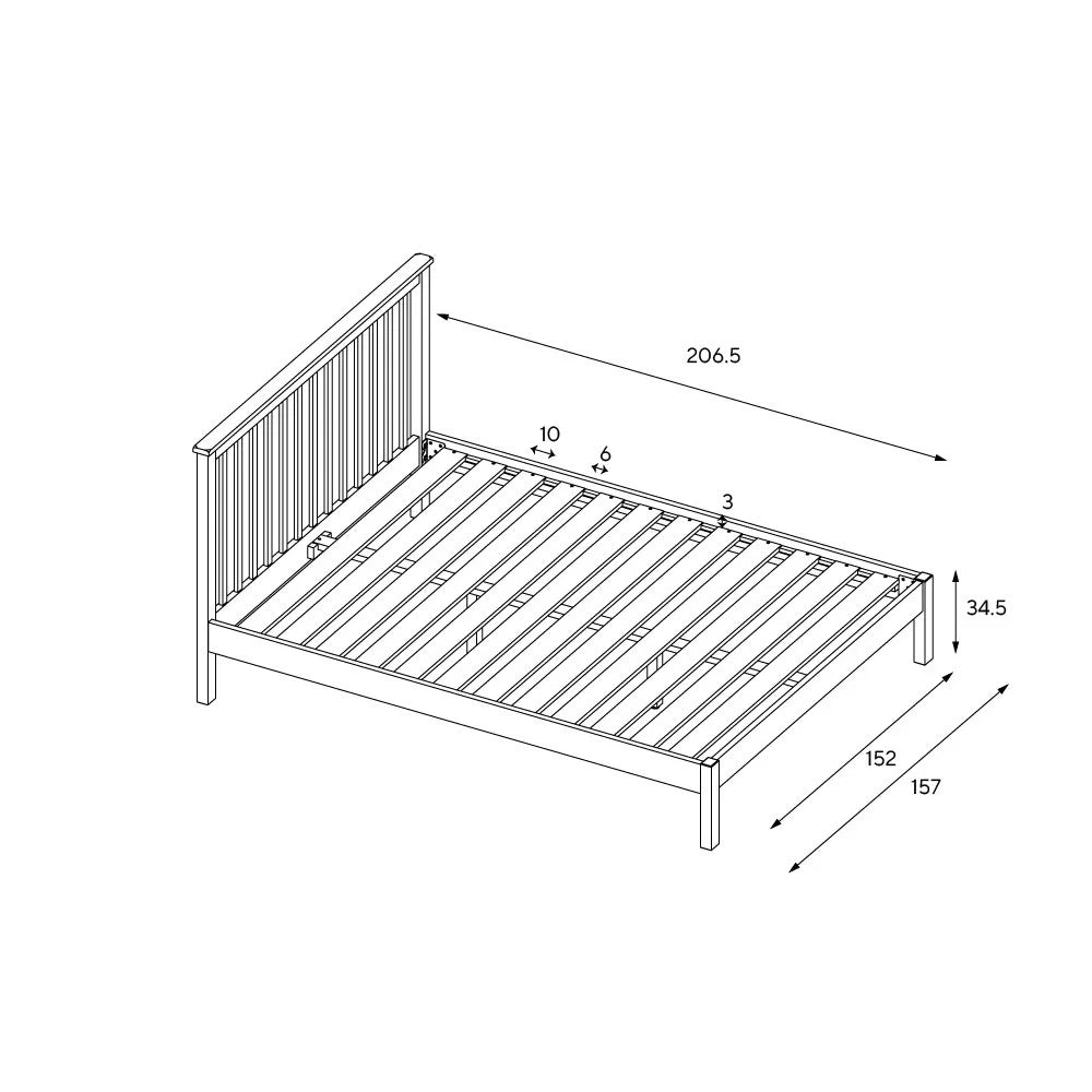 CHESTER PURE WHITE
Kingsize Bed Quality Furniture Clearance Ltd