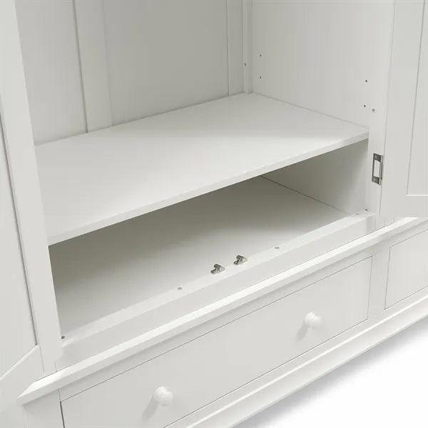 CHANTILLY WARM WHITE Four Door Wardrobe Quality Furniture Clearance Ltd