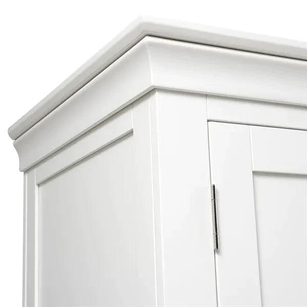 CHANTILLY WARM WHITE Four Door Wardrobe Quality Furniture Clearance Ltd