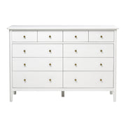 BERKELEY WHITE OAK 10 Drawer Chest Quality Furniture Clearance Ltd