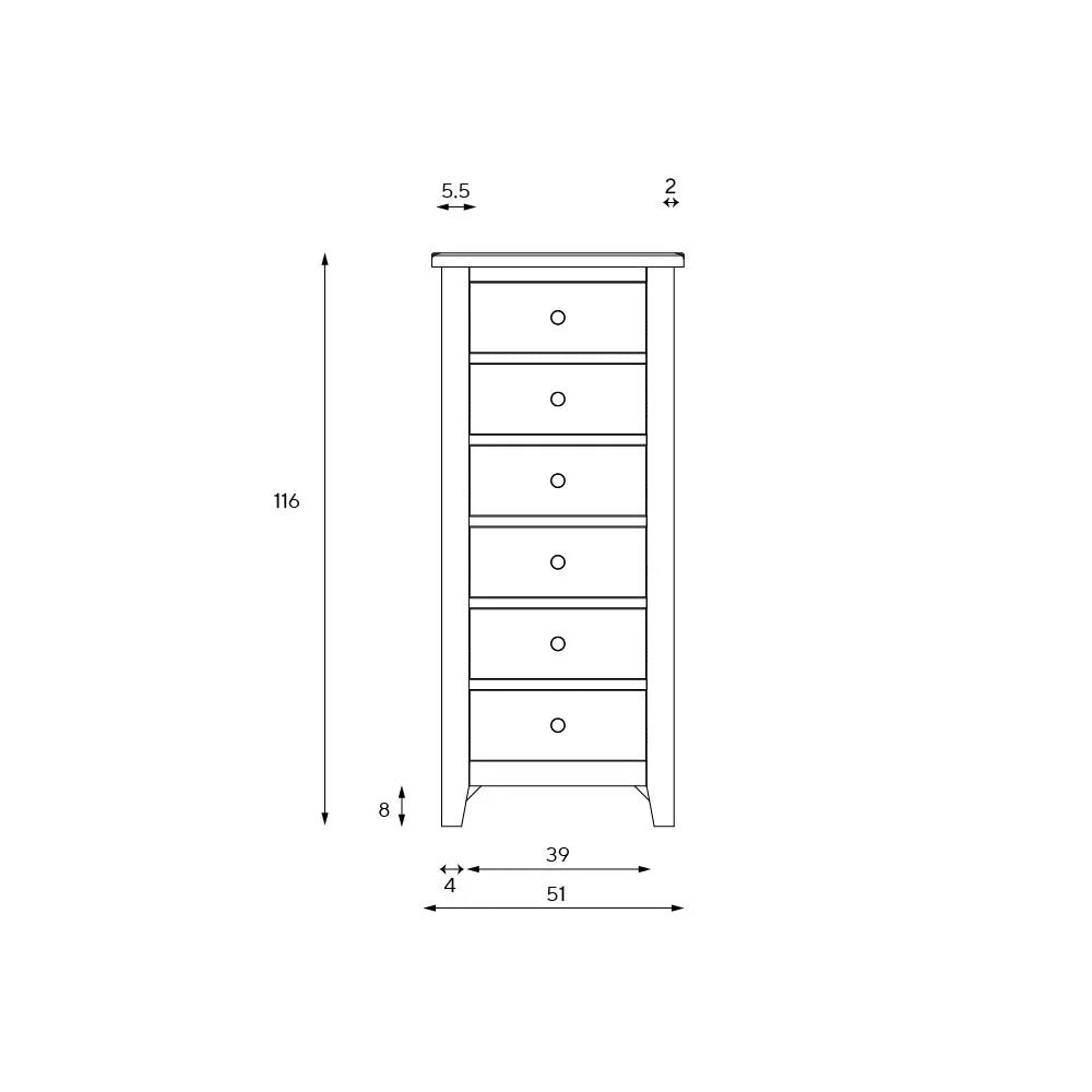 CHESTER PURE WHITE
Tallboy Quality Furniture Clearance Ltd