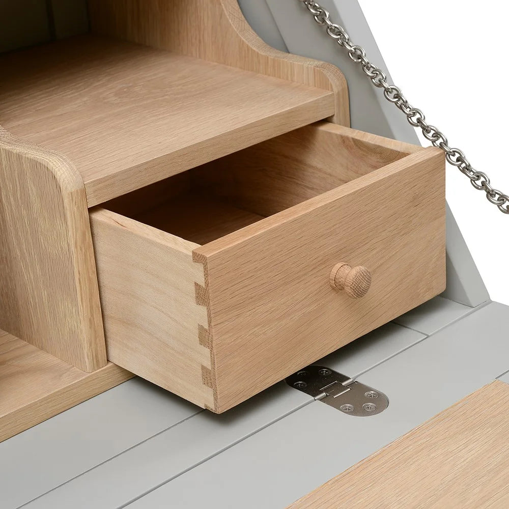 CHESTER DOVE GREY Writing Bureau Quality Furniture Clearance Ltd