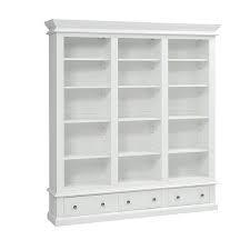 BURFORD IVORY Grand Bookcase Quality Furniture Clearance Ltd