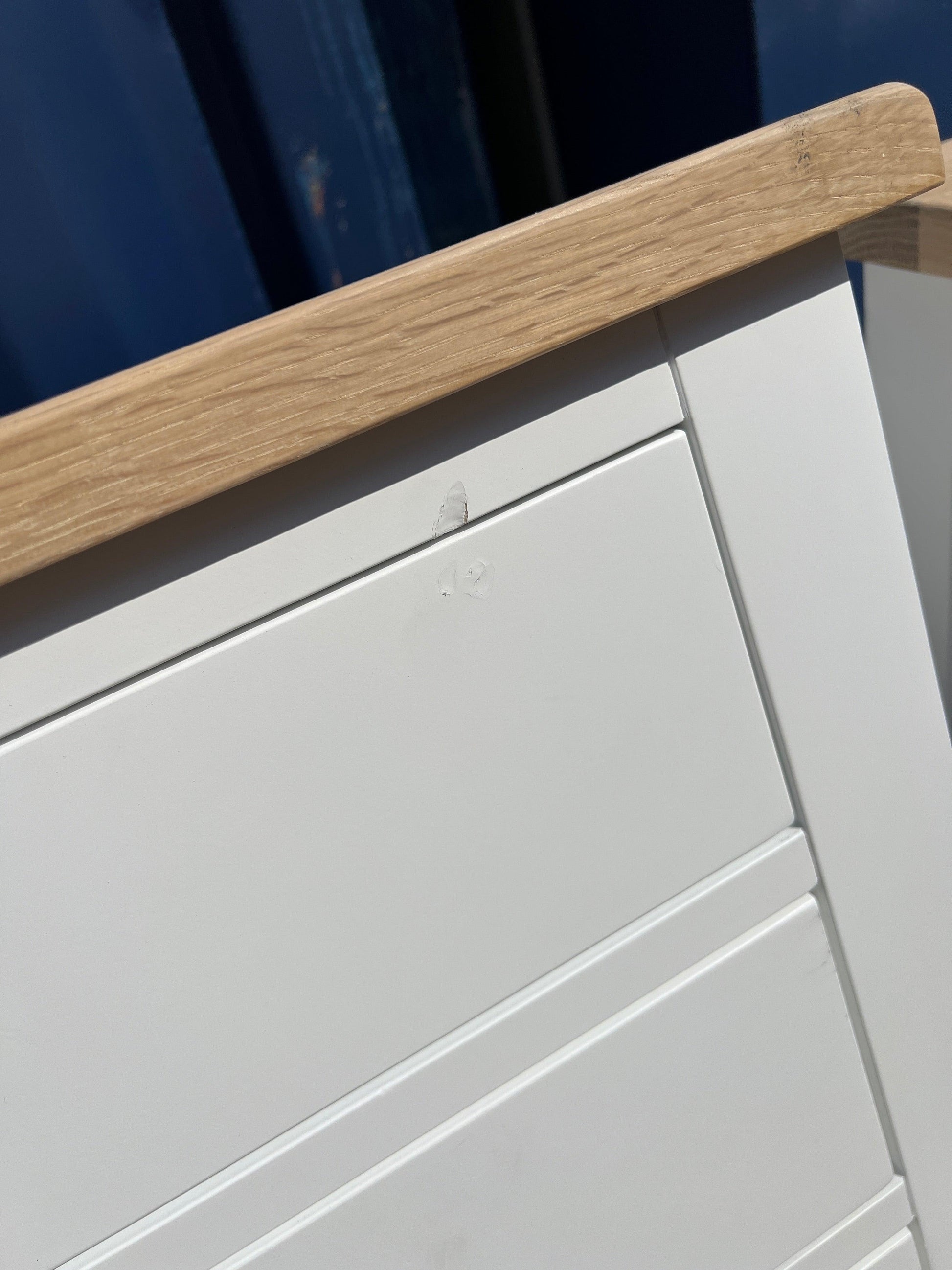 Set of 2 CHESTER PURE WHITE Jumbo Bedside Tables Quality Furniture Clearance Ltd