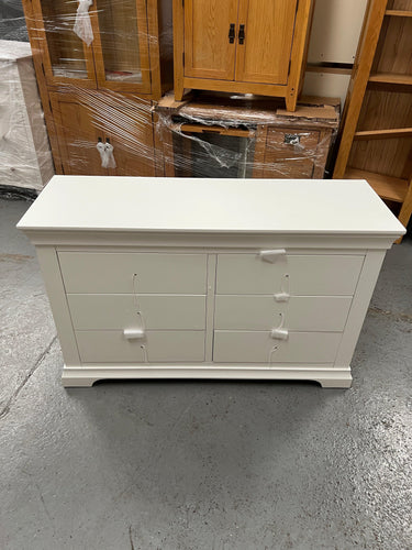 Chantilly Warm White 3 + 3 Chest Quality Furniture Clearance Ltd