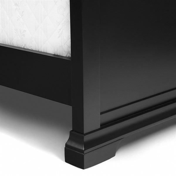 CHANTILLY DUSKY BLACK 4ft 6" Double Bed Quality Furniture Clearance Ltd