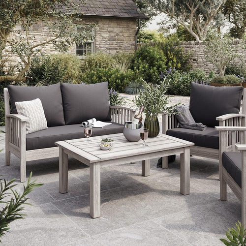 Baunton 4 piece garden lounge set Quality Furniture Clearance Ltd