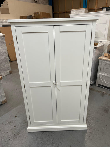 Littleton Warm White Painted Double Wardrobe Quality Furniture Clearance Ltd