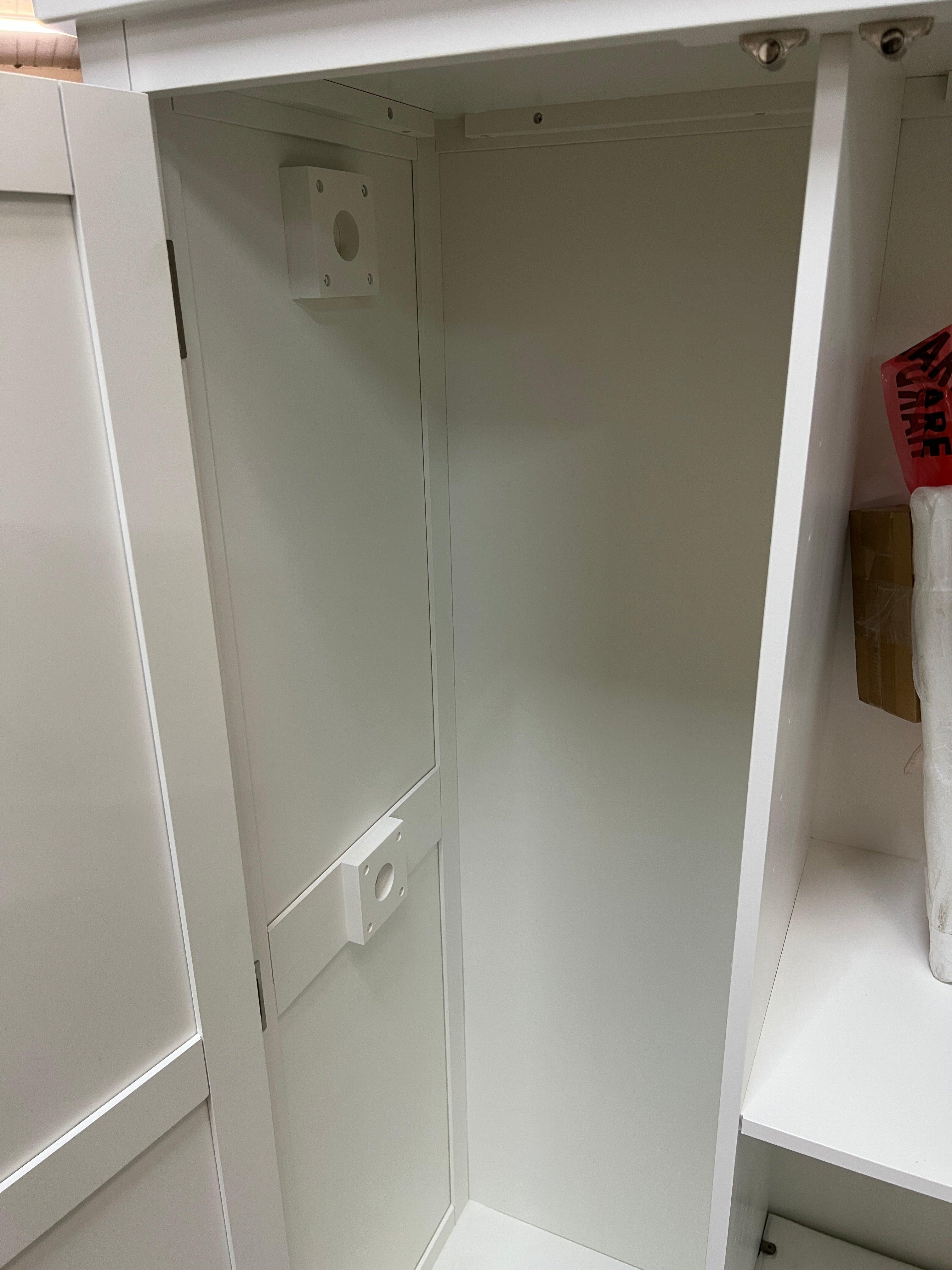 Littleton Warm White Painted Double Wardrobe Quality Furniture Clearance Ltd
