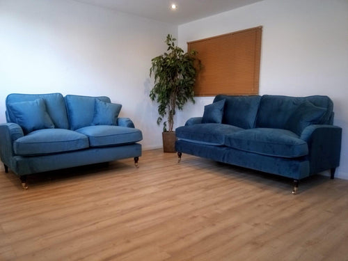ANNE – 3S + 2S – VELVET PEACOCK BLUE (TEAL) furniture delivered