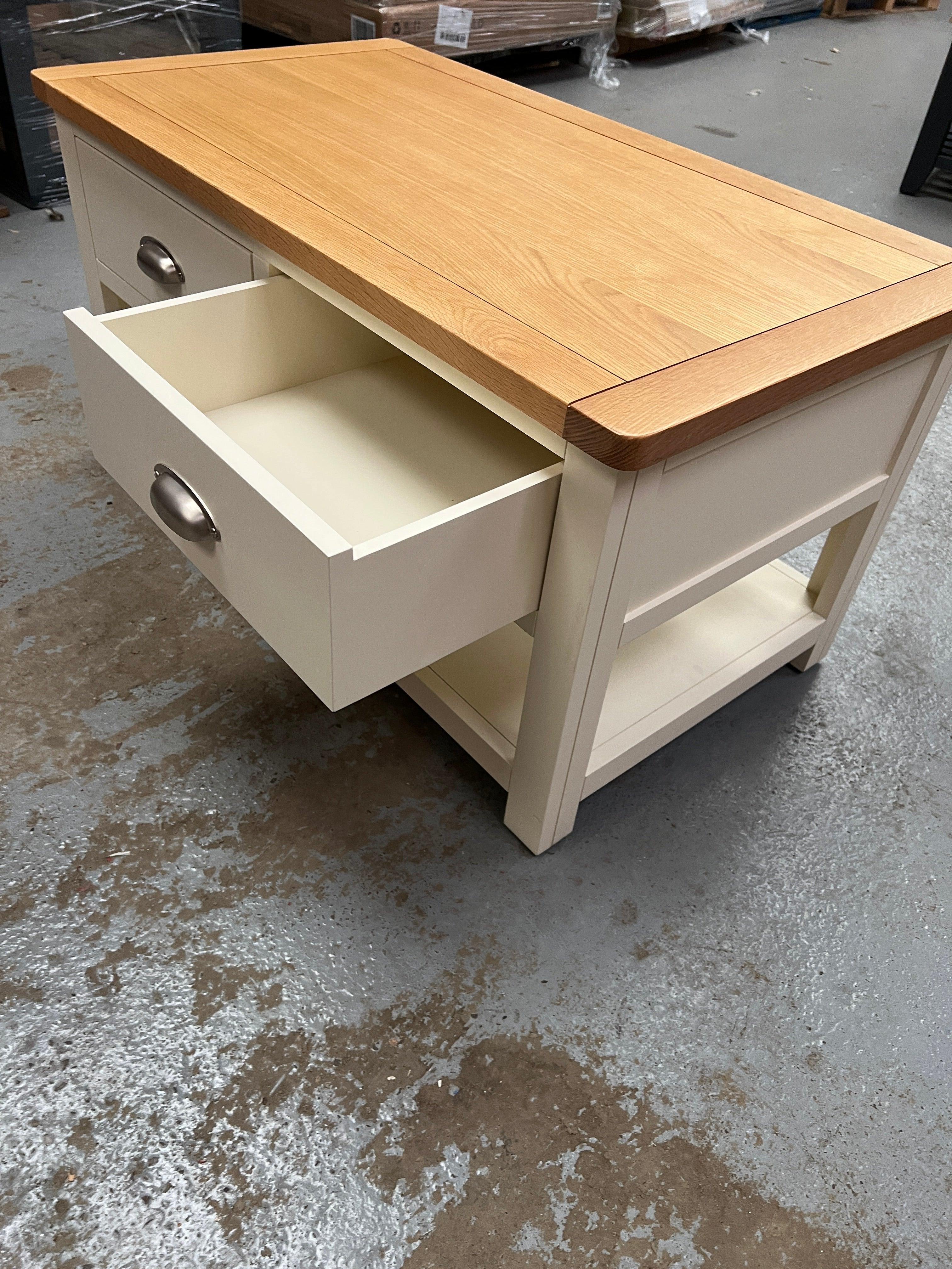 Sussex Cotswold Cream Coffee Table With Drawers furniture delivered 