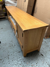 Load image into Gallery viewer, Oakland Rustic Oak Extra Large TV Stand Quality Furniture Clearance Ltd
