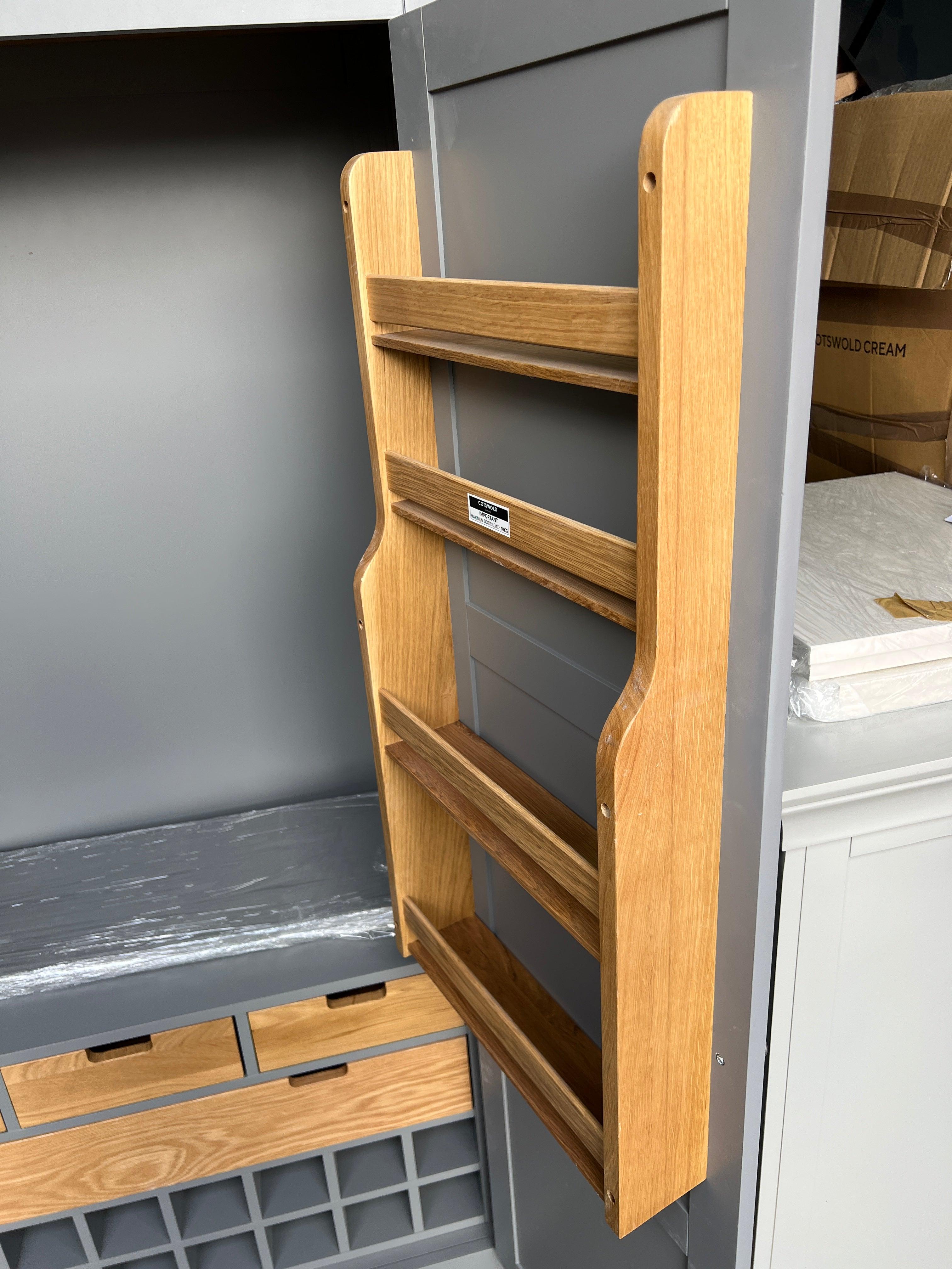Sussex Storm Grey Double Larder. furniture delivered 