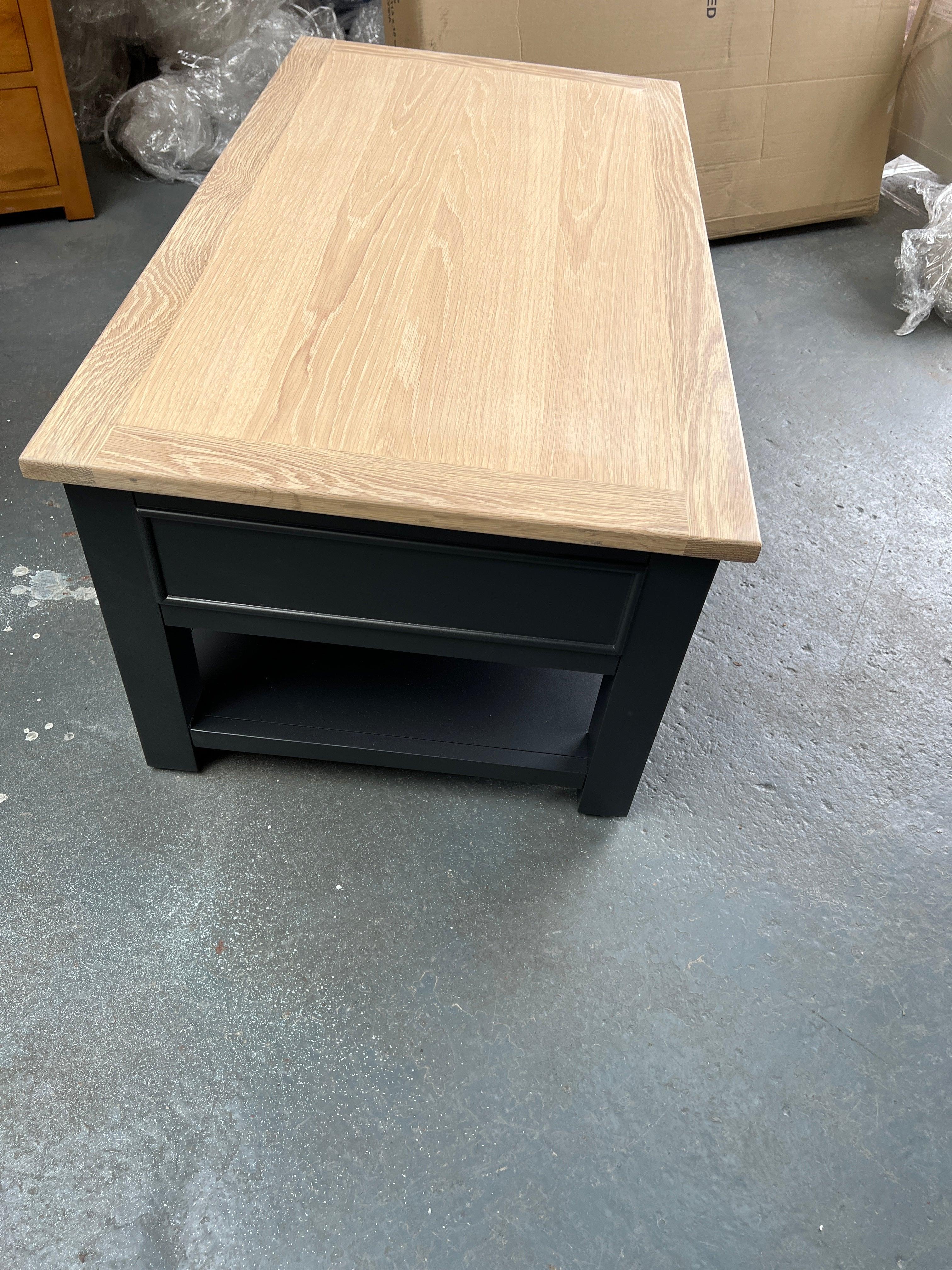 Elwood Charcoal Coffee Table with Drawers furniture delivered 
