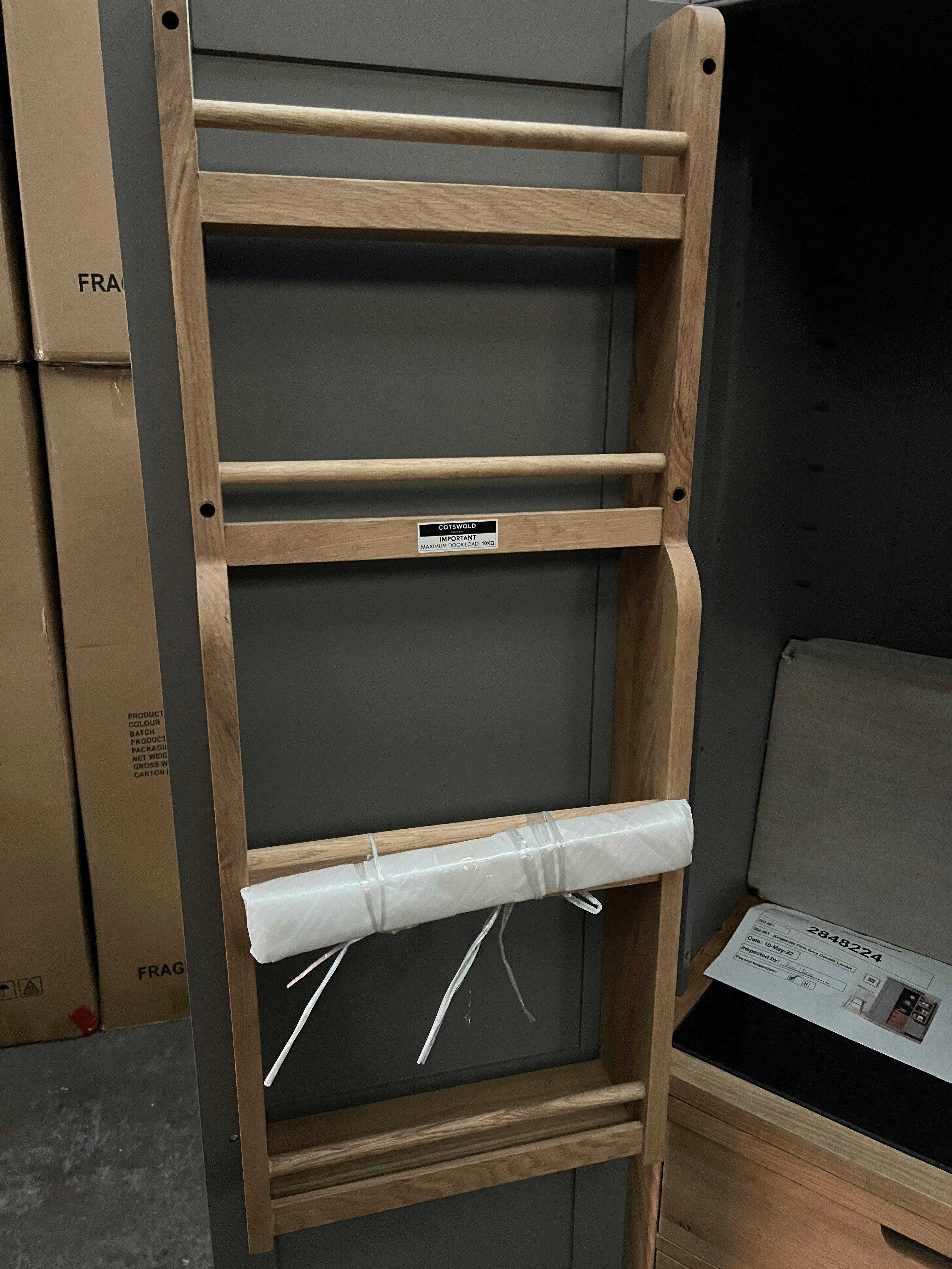 Kingscote Flint Grey Double Larder Quality Furniture Clearance Ltd