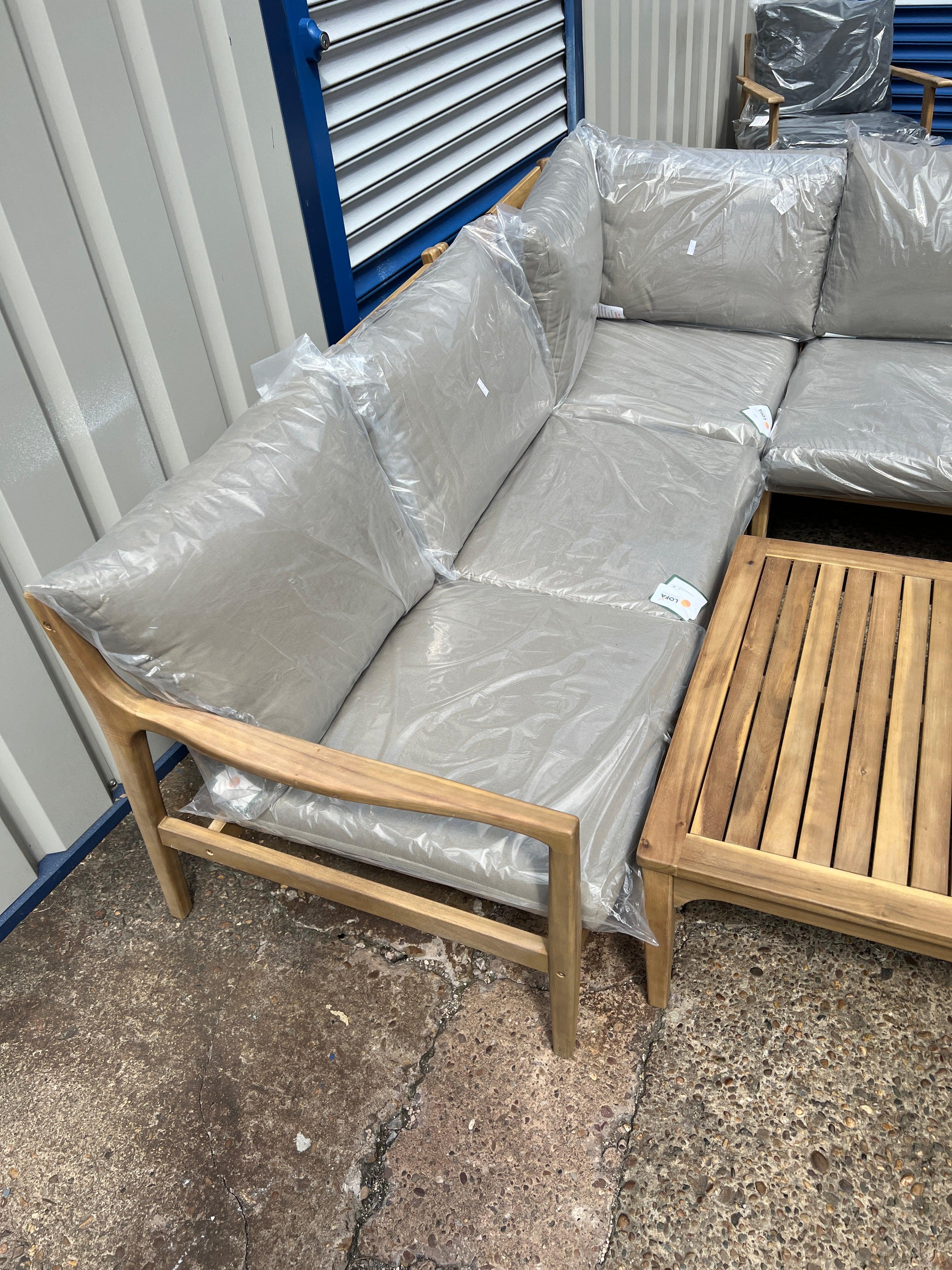 STRETTON Corner Garden Lounge Set Quality Furniture Clearance Ltd