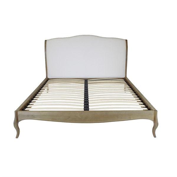 STANTON Super Kingsize Upholstered Bed - Smoked Quality Furniture Clearance Ltd