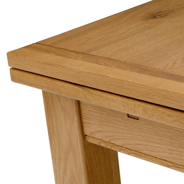 Oakland Rustic Oak Oakland 90cm-155cm Ext. Table and 4 Ladderback Chairs Quality Furniture Clearance Ltd