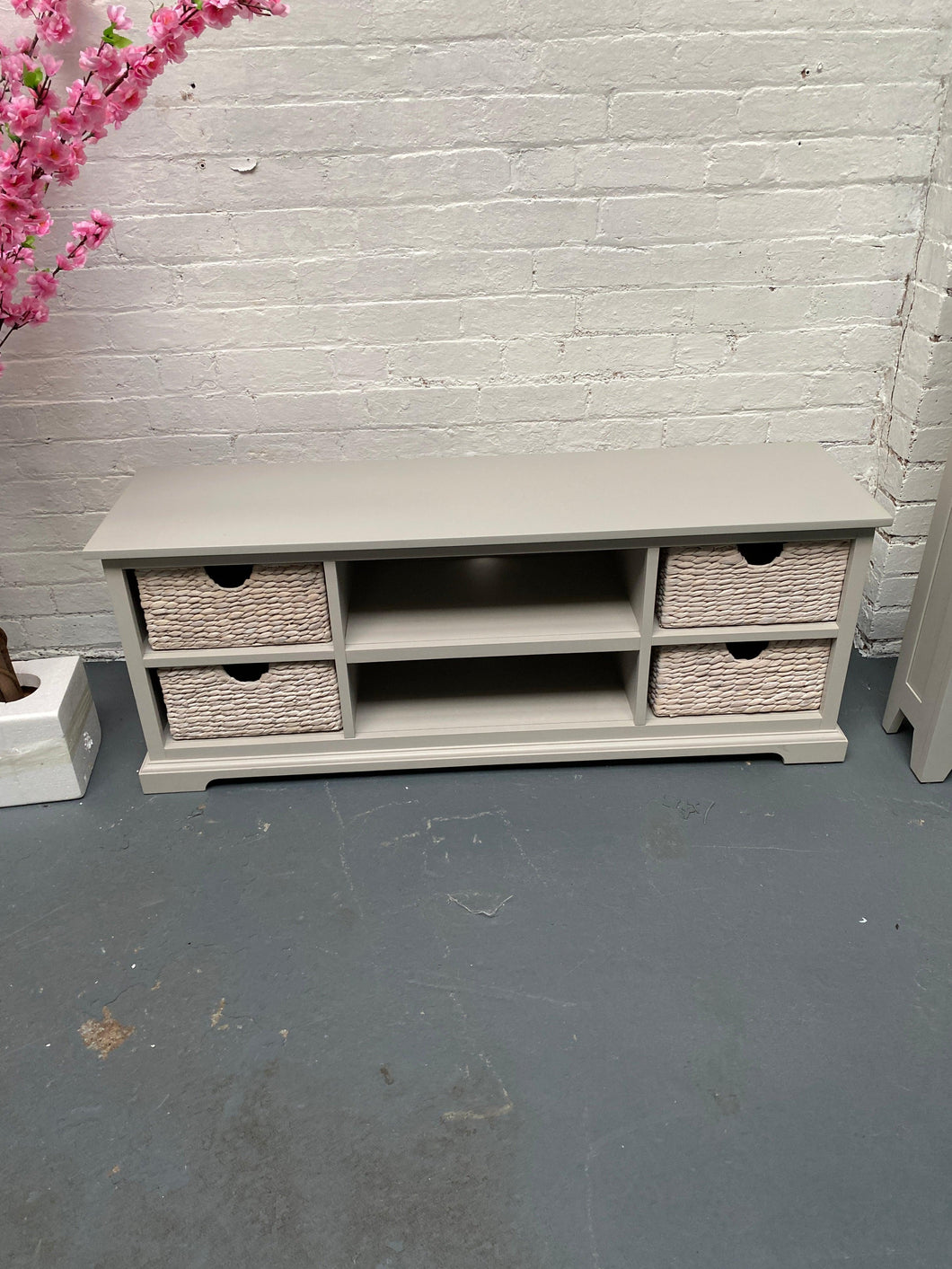 Grey Widescreen TV unit up to 62