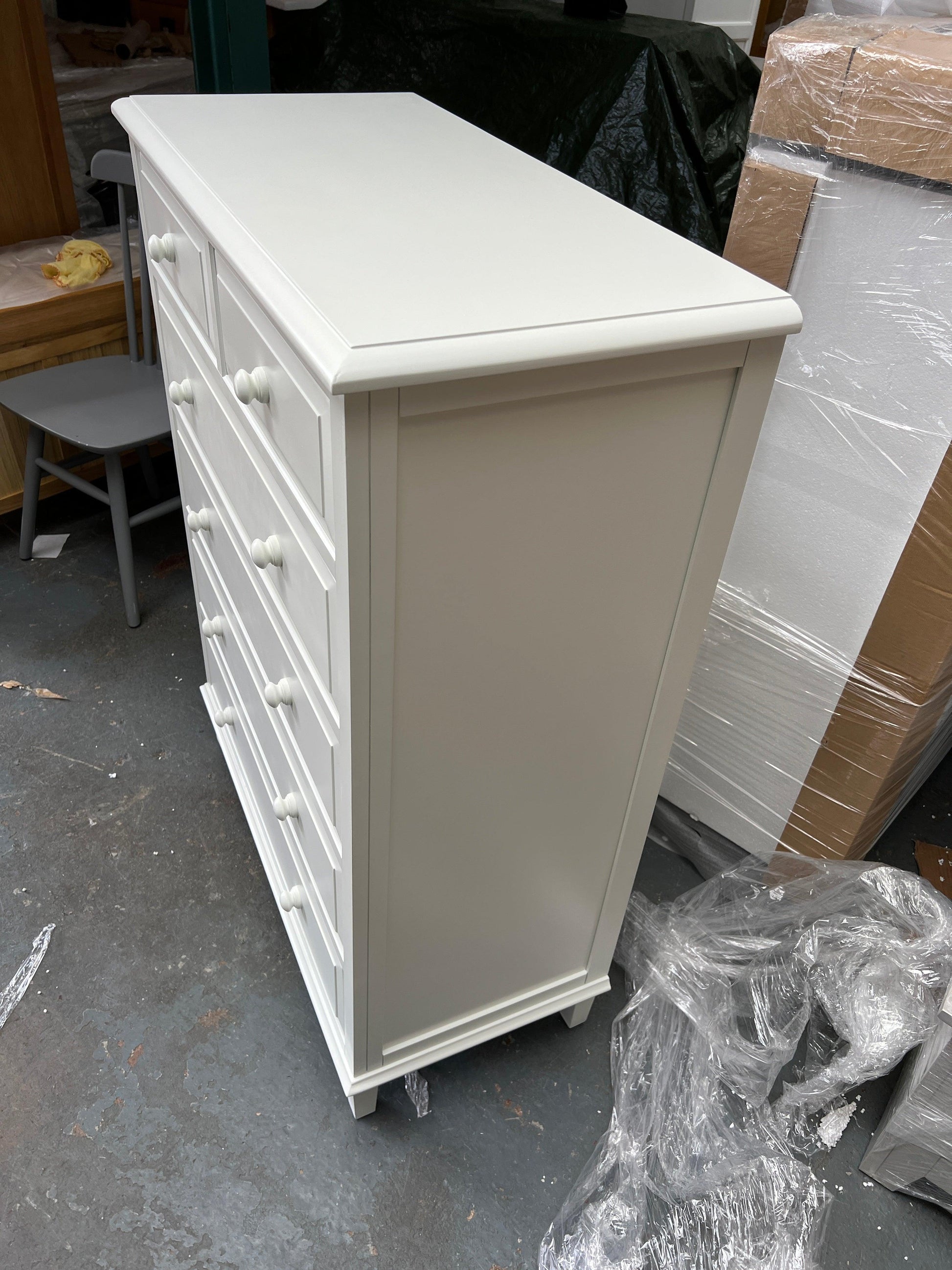 Burford Ivory 2 Over 4 Chest of Drawers furniture delivered 