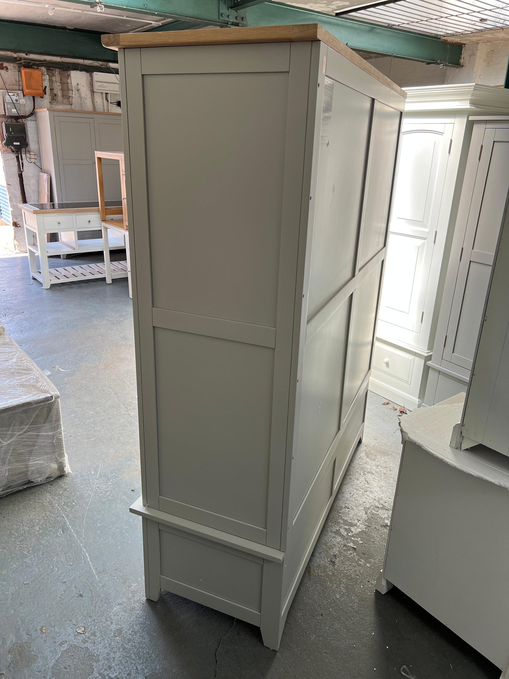 Chester Dove Grey Triple Wardrobe furniture delivered 