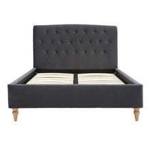 Load image into Gallery viewer, Huxley Iron Velvet Double Upholstered Bed Quality Furniture Clearance Ltd
