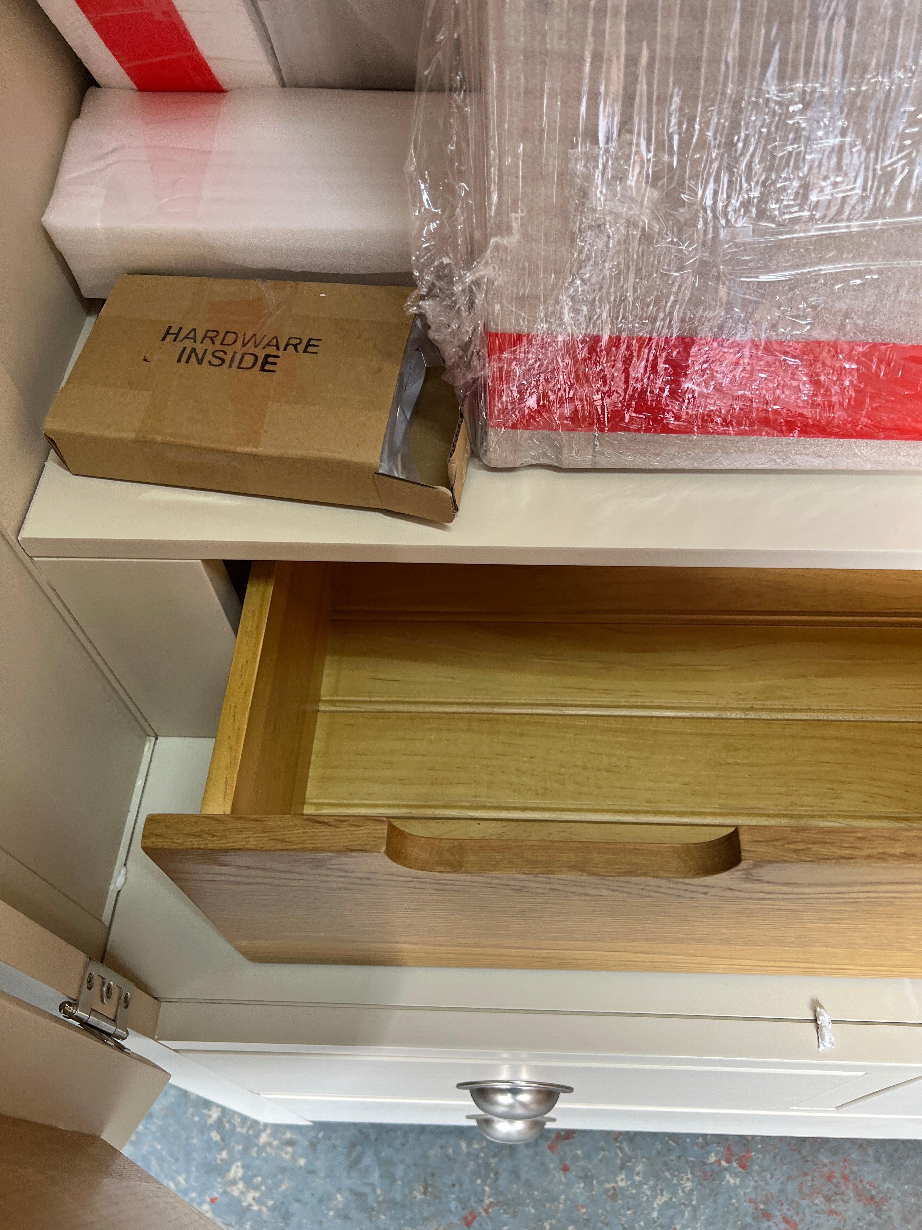 WESTCOTE CREAM Large Double Larder Quality Furniture Clearance Ltd