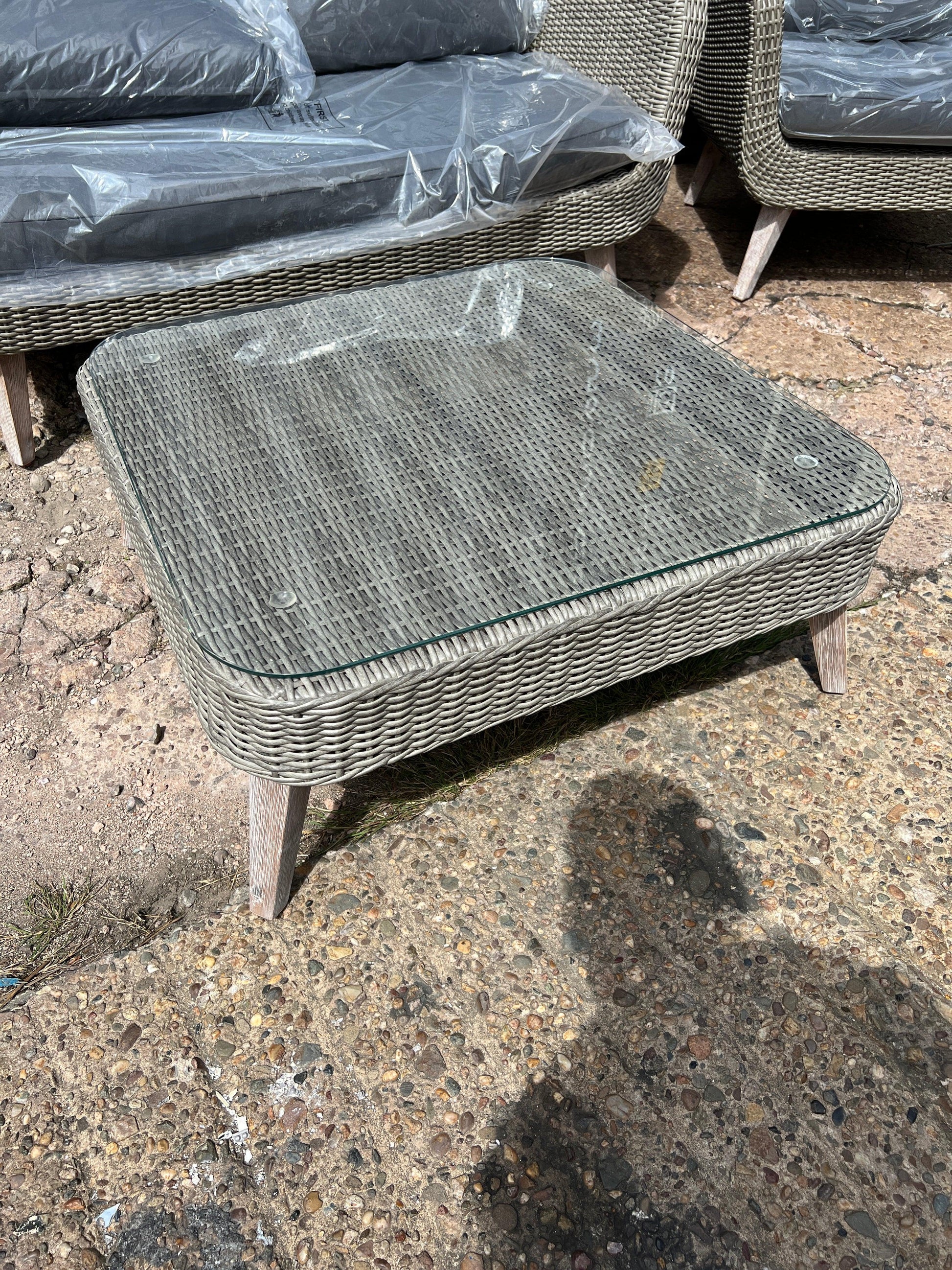 Rattan Cerney 4 Piece Lounge Set - Grey Quality Furniture Clearance Ltd