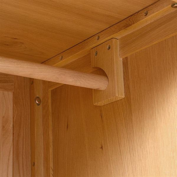 OAKLAND RUSTIC OAK New Four Door Wardrobe Quality Furniture Clearance Ltd