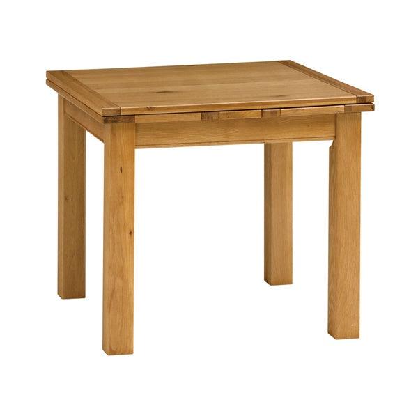 Oakland Rustic Oak Oakland 90cm-155cm Ext. Table and 4 Ladderback Chairs Quality Furniture Clearance Ltd