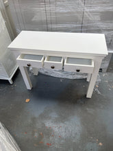 Load image into Gallery viewer, Chantilly Warm White Console Desk Quality Furniture Clearance Ltd
