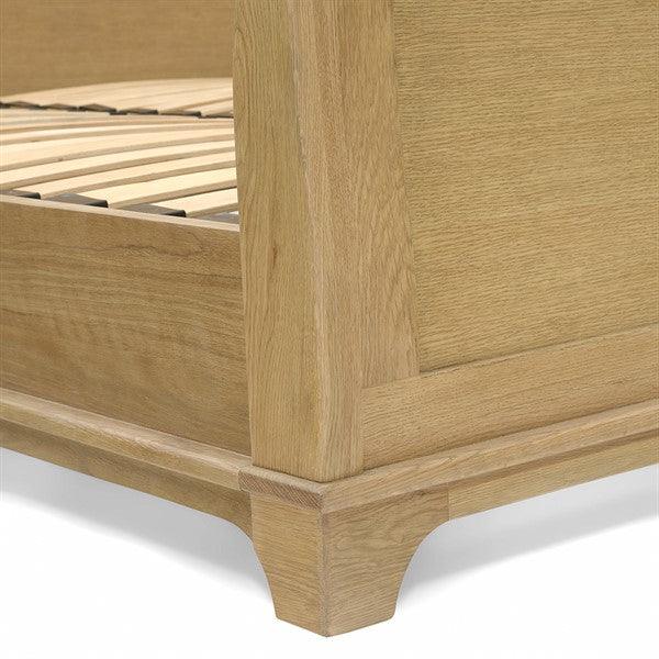 WINCHCOMBE OILED OAK 6ft Super King Sleigh Bed Quality Furniture Clearance Ltd
