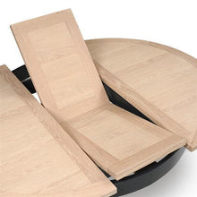 Load image into Gallery viewer, Chester Charcoal 4-6 Seater Round Extending Dining Table Quality Furniture Clearance Ltd
