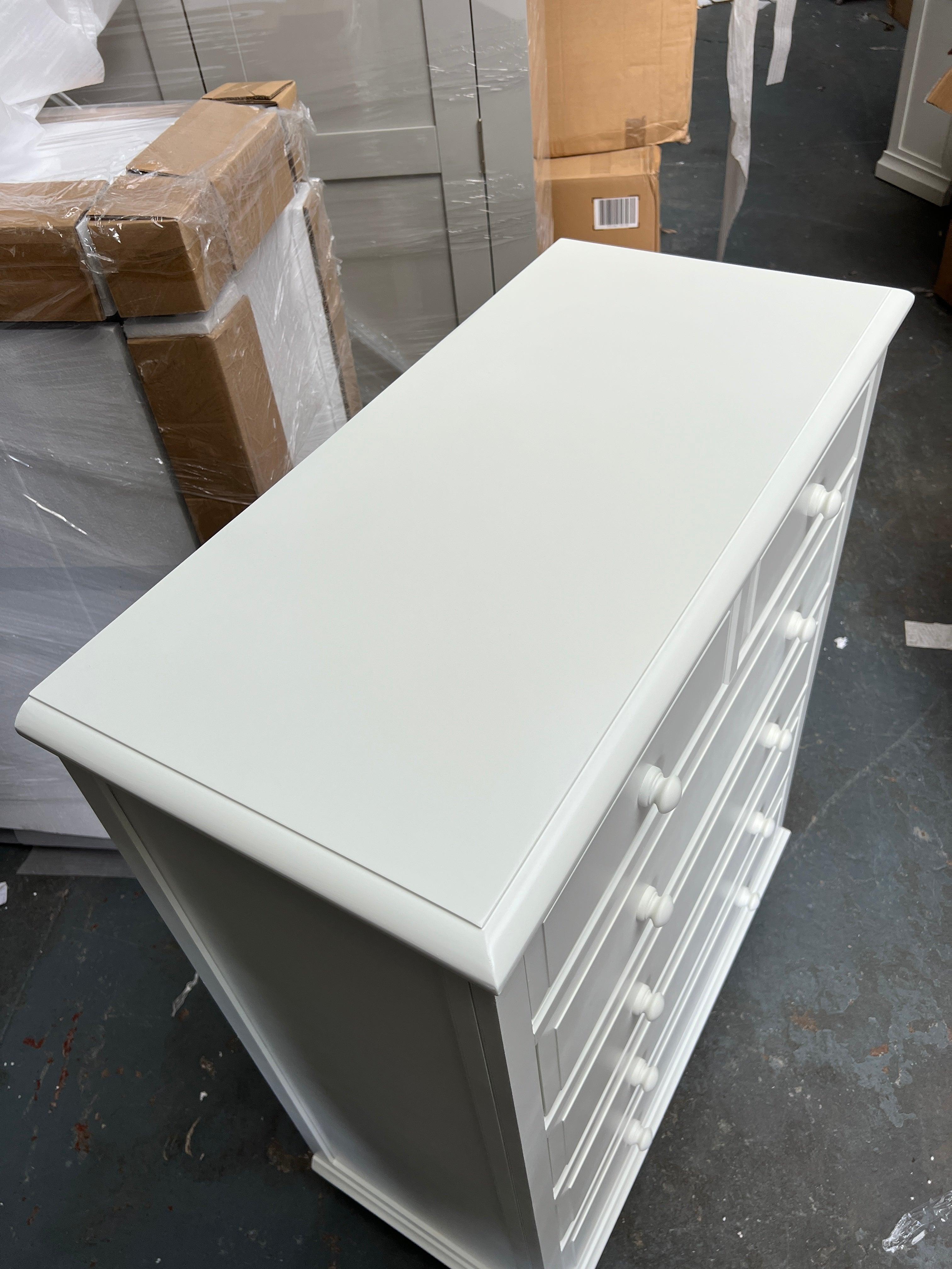 Burford Ivory 2 Over 4 Chest of Drawers furniture delivered 