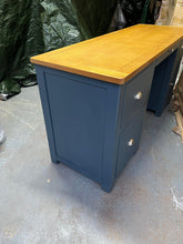 Load image into Gallery viewer, Westcote Inky Blue Double Pedestal Desk Quality Furniture Clearance Ltd
