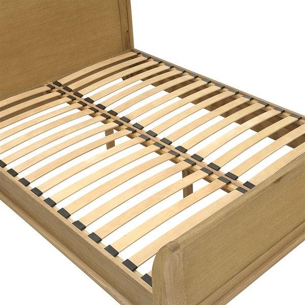 WINCHCOMBE OILED OAK 5ft Kingsize Sleigh Bed Quality Furniture Clearance Ltd