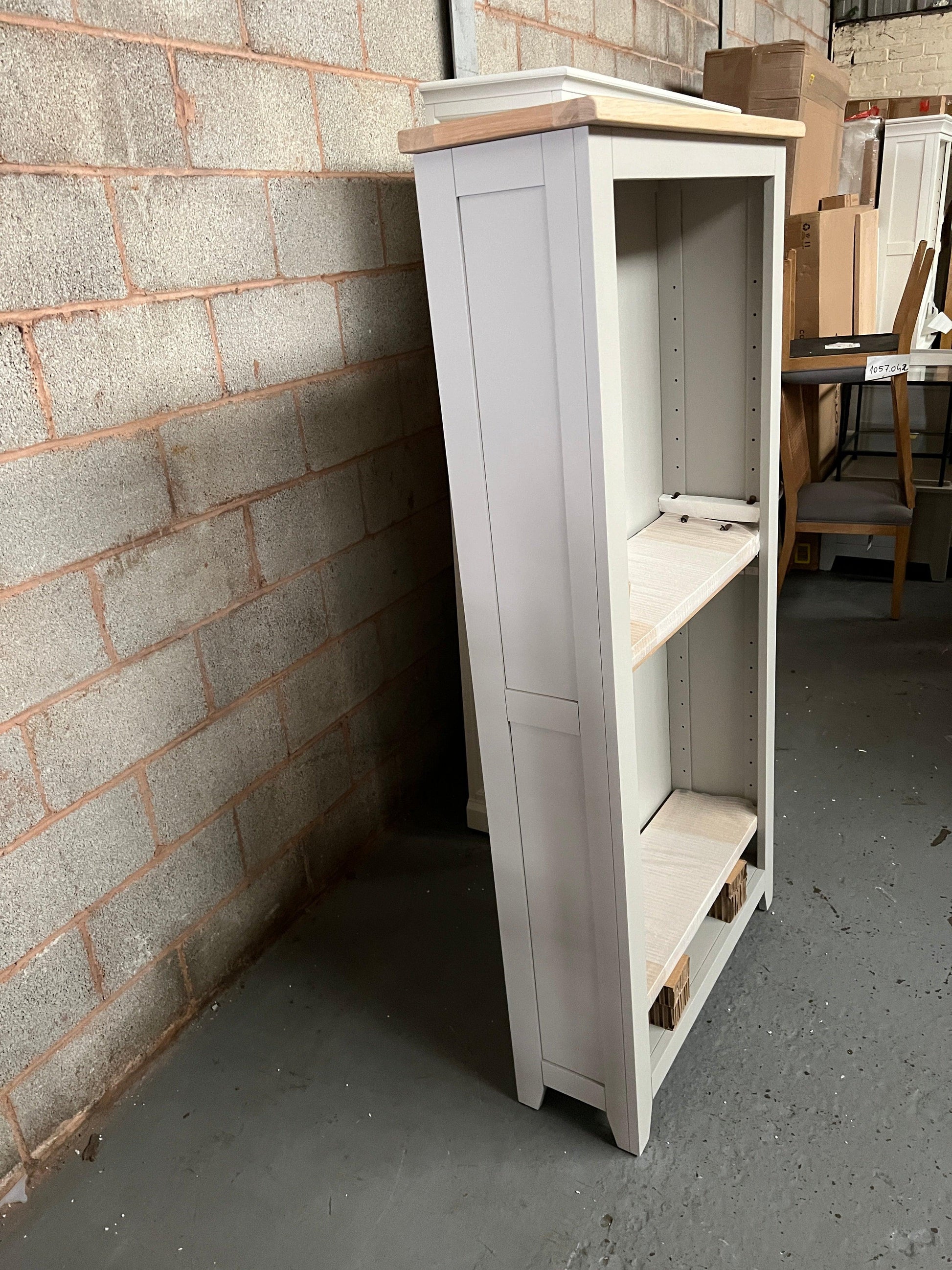 Chester Dove Grey Large Bookcase furniture delivered 