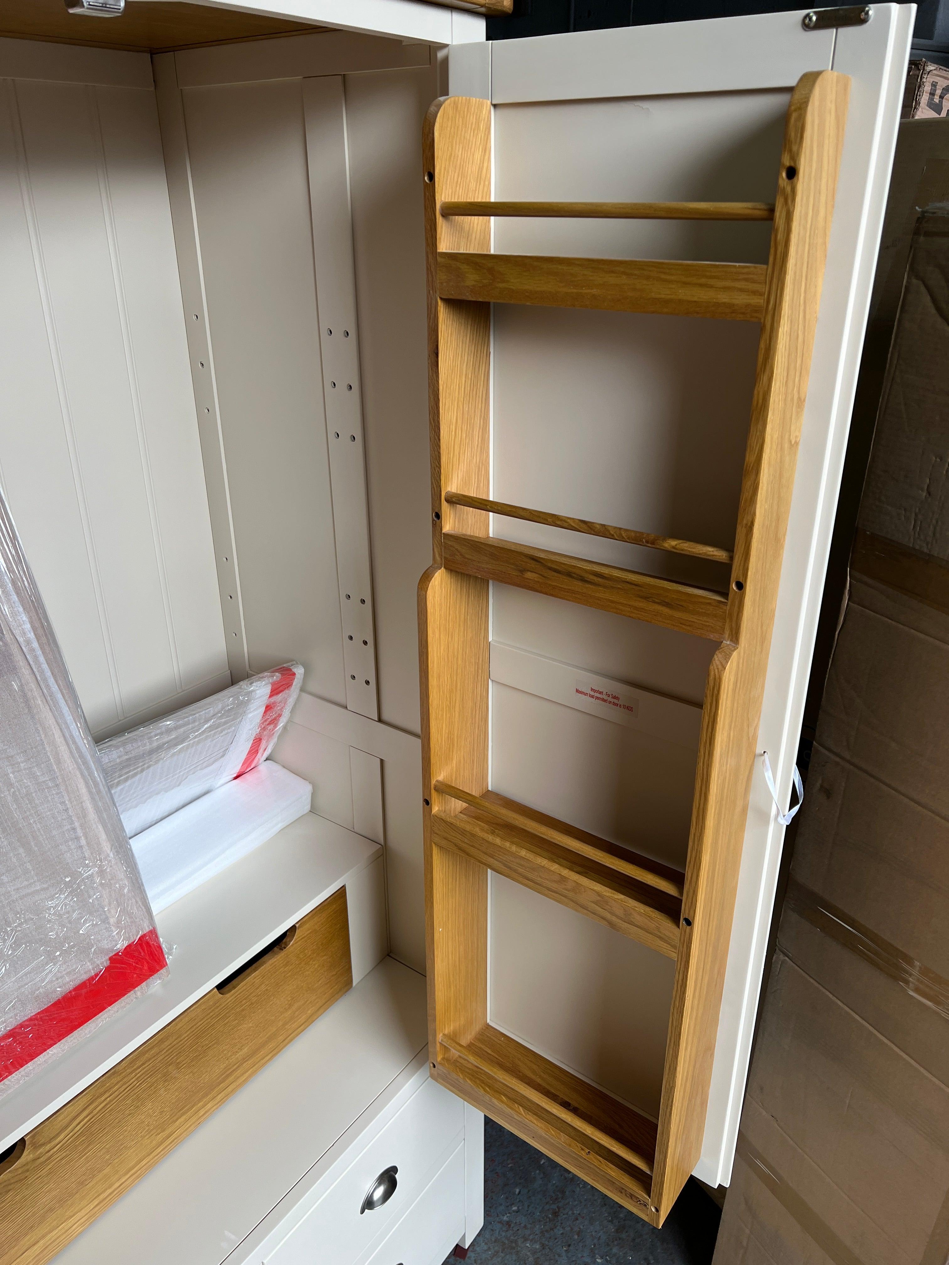 WESTCOTE CREAM Large Double Larder Quality Furniture Clearance Ltd